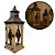 Lanterna Decorativa Madeira e Ferro Rústico Prime 37cm x 14cm - Empório Decor - Imagem 1
