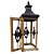 Lanterna Decorativa Madeira e Ferro Rústico Prime 55cm x 19cm - Empório Decor - Imagem 5