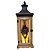 Lanterna Decorativa Iluminada Madeira e Ferro Rústico Com Vela LED 55cm - Empório Decor - Imagem 7