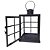 Lanterna Decorativa Metal Black Fosco Prime 32cm x 20cm - Mabruk - Imagem 6