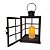 Lanterna Decorativa Iluminada Metal Black Fosco 32cm x 20cm com Vela LED - Mabruk - Imagem 8