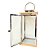 Jogo 2 Lanternas Decorativa Iluminada Inox e Madeira 60cm e 43cm com Vela LED - Empório Decor - Imagem 6