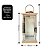 Lanterna Decorativa Iluminada Luxo Inox e Madeira Prime 46cm com Vela LED - Empório Decor - Imagem 6