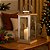 Lanterna Decorativa Luxo Inox e Madeira Prime 46cm x 18cm - Empório Decor - Imagem 2