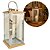Lanterna Decorativa Luxo Inox e Madeira Prime Grande 60cm x 24cm - Empório Decor - Imagem 1