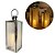 Lanterna Decorativa Iluminada Inox e Vidro Canelado Luxo 32cm e Vela LED - Mabruk - Imagem 7