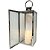 Lanterna Decorativa Iluminada Inox e Vidro Canelado Luxo 40cm e Vela LED - Mabruk - Imagem 6