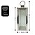 Jogo 2 Lanternas Decorativa Inox e Vidro Canelado Luxo 49cm e 38cm - Mabruk - Imagem 7