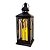 Lanterna Decorativa Iluminada Metal Black Fosco 39cm com Vela LED - Mabruk - Imagem 4