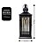 Lanterna Decorativa Iluminada Metal Black Fosco 39cm com Vela LED - Mabruk - Imagem 6