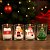 Conjunto 4 Mini Velas Natalinas Decorativas 3D com Castiçal Vidro Papai Noel, Boneco de Neve, Pinheiro e Casa - Imagem 2