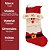 Jogo 2 Meias Natalina Pelúcia Tricô Premium Boneco de Neve e Papai Noel 46cm - Magizi - Imagem 10