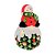 Boneco de Neve Decorativo Resina Iluminada LED 14cm - Nataluz - Imagem 5