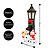 Poste Natalino Iluminado LED Cerâmica Decorativa Boneco de Neve 24cm - Nataluz - Imagem 4