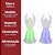 Kit 2 Anjos Decorativos Acrílico Natalino Iluminado LED Colorido 11cm - Nataluz - Imagem 6