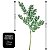 Kit 2 Galhos Haste Folhagem Natalina Decorativa Verde Glitter Brilhante 45cm - Bela Flor - Imagem 4