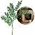 Kit 2 Galhos Haste Folhagem Natalina Decorativa Verde Glitter Brilhante 45cm - Bela Flor - Imagem 6