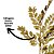 Galho Haste Folhagem Natalina Decorativa Dourado Glitter Brilhante 45cm - Bela Flor - Imagem 4