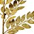Galho Haste Folhagem Natalina Decorativa Dourado Glitter Brilhante 45cm - Bela Flor - Imagem 6