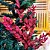Kit 2 Galhos Haste Folhagem Natalina Decorativa Vermelha Glitter Brilhante 45cm - Bela Flor - Imagem 2