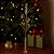 Galho Natalino Decorativo Flores e Berries Glitter Dourado Brilho Luxo 72cm - Magizi - Imagem 2