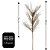 Jogo 2 Galhos Decorativo Haste Flor de Natal Longas e Finas Champanhe 60cm - Bela Flor - Imagem 4