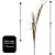 Jogo 2 Galhos Natalino Decorativo Haste Ramos Glitter Champanhe 60cm - Bela Flor - Imagem 3