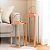 Lanterna Decorativa Inox Rosê Metálico e Vidro 59cm x 20cm - Empório Decor - Imagem 4