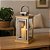 Lanterna Decorativa Madeira e Inox Prime 21cm x 12cm - Imagem 2