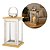 Lanterna Decorativa Madeira e Inox Prime 21cm x 12cm - Imagem 1