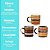 Conjunto 3 Mini Canecas Cerâmica Decorada Caboclo para Café 110ml - Tuut - Imagem 8
