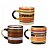 Conjunto 3 Mini Canecas Cerâmica Decorada Caboclo para Café 110ml - Tuut - Imagem 4