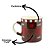 Conjunto 3 Mini Canecas Cerâmica Decorada Pilão 110ml Para Café - Tuut - Imagem 4