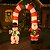 Arco Inflável Natal Iluminado LED Papai Noel e Boneco de Neve Bivolt 2,4m - Wincy - Imagem 2