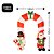 Arco Inflável Natal Iluminado LED Papai Noel e Boneco de Neve Bivolt 2,4m - Wincy - Imagem 4