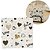 Guardanapo Estampado Corações Love Branco e Dourado 20 Folhas 16cm - Tuut - Imagem 1