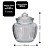 Kit 2 Potes Baleiro Vidro Transparente Canelado Tampa Hermética 1400ml e 600ml - Tuut - Imagem 3