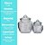 Conjunto 2 Potes Baleiro Vidro Canelado Tampa Hermética - Imagem 10
