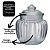 Baleiro Vidro Canelado Transparente Decor Tampa Hermética 600ml - Tuut - Imagem 3