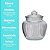Baleiro Vidro Transparente Design Canelado Tampa Hermética 1400ml - Tuut - Imagem 7