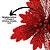 Kit 3 Flores Bico de Papagaio Natal Pick Recort Glitter Vermelho 25cm - Magizi - Imagem 3