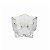 Porta Velas Castiçal Estrela Vidro Borda Dourada 10cm - Tuut - Imagem 5