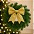 Jogo 2 Laços Tecido Glitter Dourado Natal 13cm - Magizi - Imagem 2