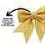 Jogo 2 Laços Tecido Glitter Dourado Natal 13cm - Magizi - Imagem 4