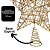 Estrela Ponteira Aramada Tridimensional Dourado Rústico Espiral 29cm - Magizi - Imagem 6