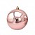 Bola de Natal Lisa Brilhante Rosê Gold Grande 14cm - Magizi - Imagem 3