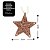 Kit 3 Estrelas Tridimensional Glitter Arabesco Natal Rosê Gold 9cm - Magizi - Imagem 4