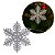 Jogo Floco de Neve Glitter Prata 18cm Enfeite Natalino 6 Peças - Magizi - Imagem 7