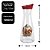 Garrafa Vidro Style Decorada Estampa Natalina Papai Noel 1 Litro - Magizi - Imagem 4