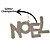 Kit Placa Letras Noel Gliter Champagne 13x7cm 3 Peças - Magizi - Imagem 3